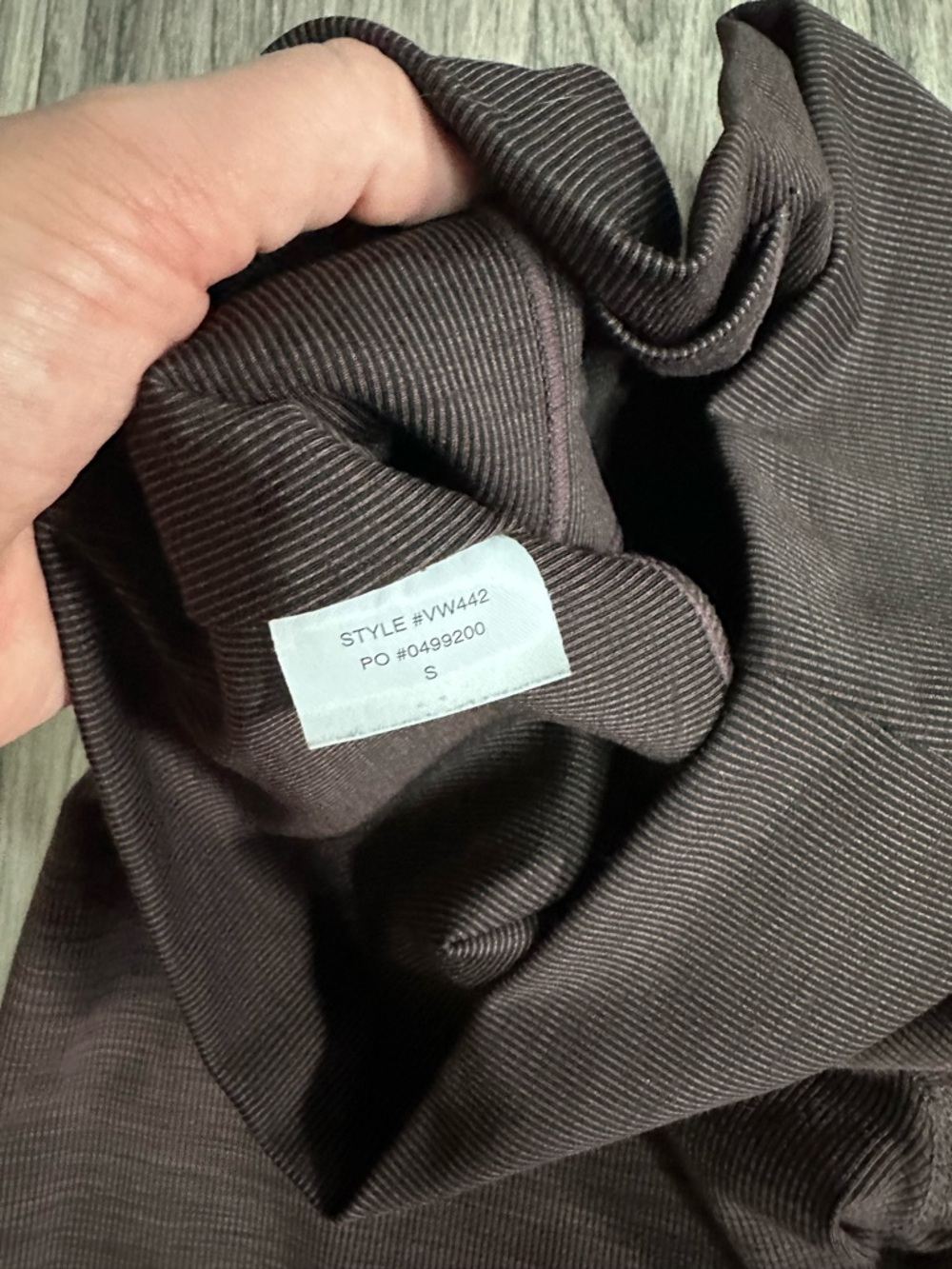 Vuori Lux Rib Studio high rise ribbed leggings Quartz heather S - Picture 3 of 4